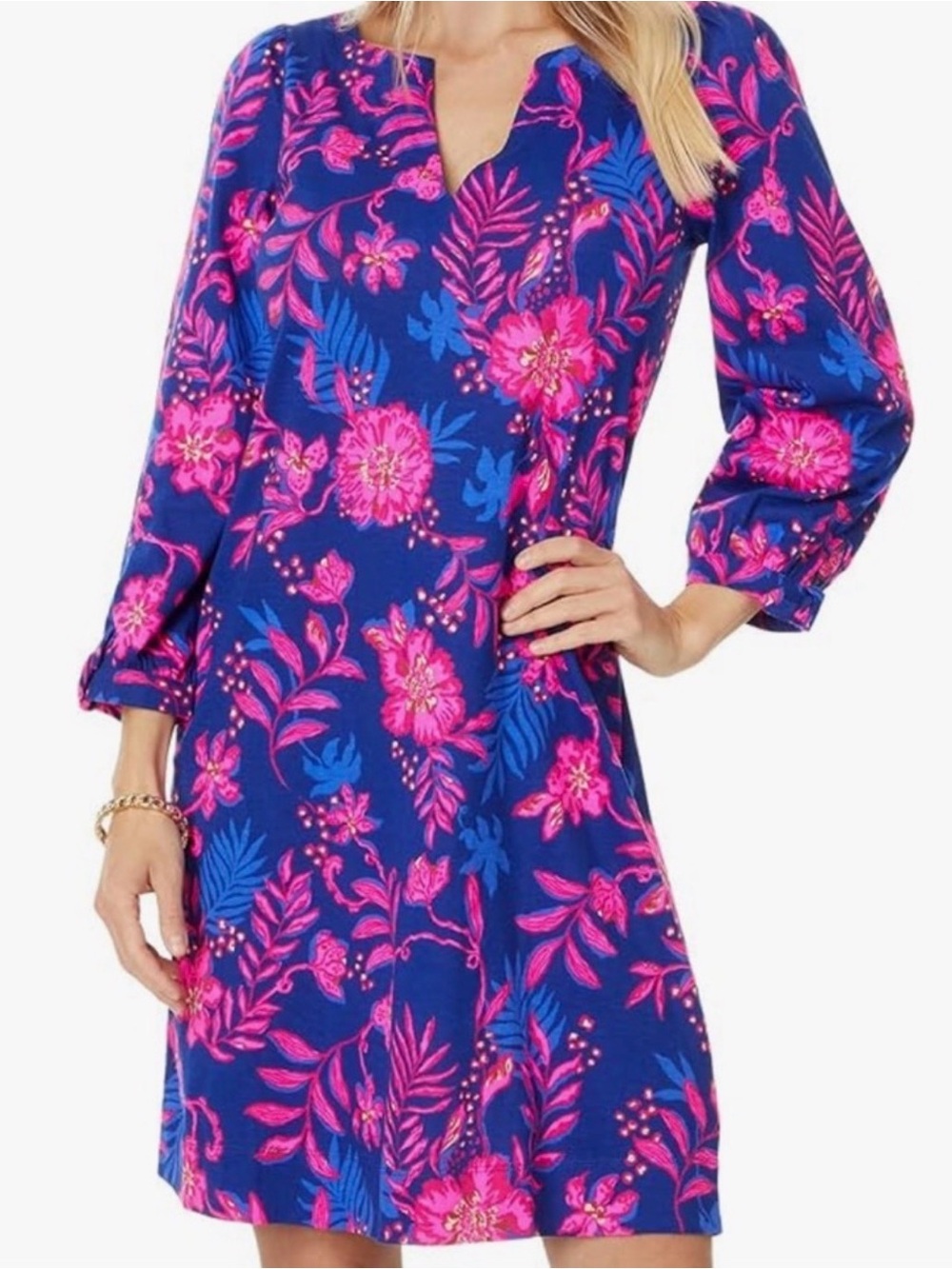Lilly Pulitzer- Cath Dress - Never Ending Story Print - EUC